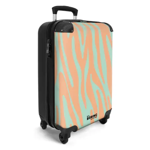 Abstract - Oranje golven NBS - Handbagage koffer - Kinderen Unisex middel -productfoto_3d