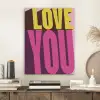 Love - Tekst - Roze - Valentijn PET vilt klein -sfeer1