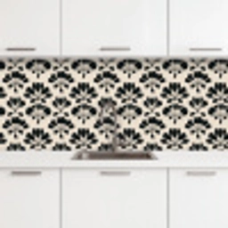 Abstract - Patroon - Zwart keuken achterwand 2 middel 871 -3d