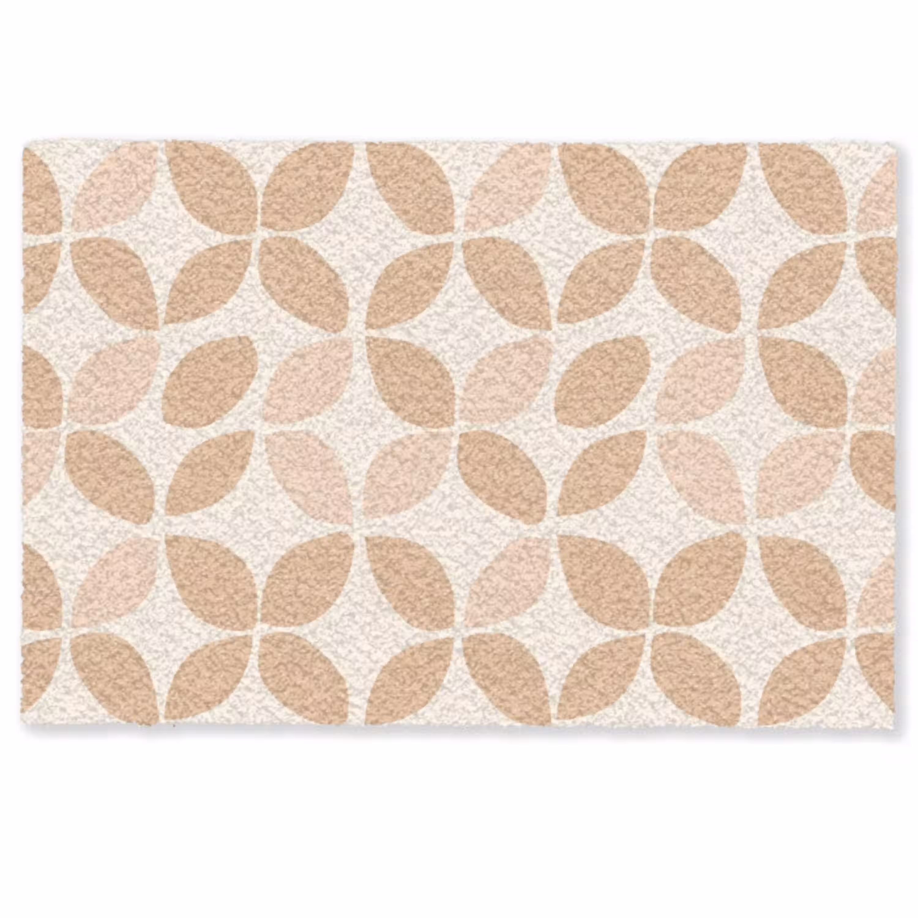 Beige - Bladeren - Minimalistisch - Patroon Deurmat klein 898 -zkaufland3d