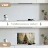 Kerstboom - Vintage - Kerst - Cadeau keuken achterwand spatscherm klein -voor_na_NL
