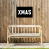 Kerst - Quotes - Xmas - Zwart - Feestdagen Tuinposter op houten frame 2 cm dik klein -sfeer4