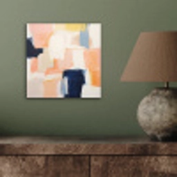 Kunst - Abstract - Roze - Pastel aluminium wit klein -sfeer2