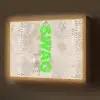 Slangenprint - SWAG - Neon - Groen Light Box met batterij (Wandlamp) middel -z3d_website