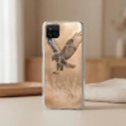 Buizerd - Roofvogel - Natuur - Bruin Telefoonhoesje Samsung Galaxy A12 klein -sfeer2