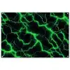 Gaming - Bliksemflitsen - Groen - Energie tuinposter los doek groot -3d