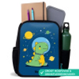 Dino - Planeet - Ster - Blauw Rugzak - Zwart middel -inhoud_NL