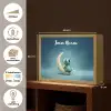 Maan - Ruimtewezen - Blauw Light Box met batterij (Wandlamp kind) middel -USP_websiteoverzichtNL