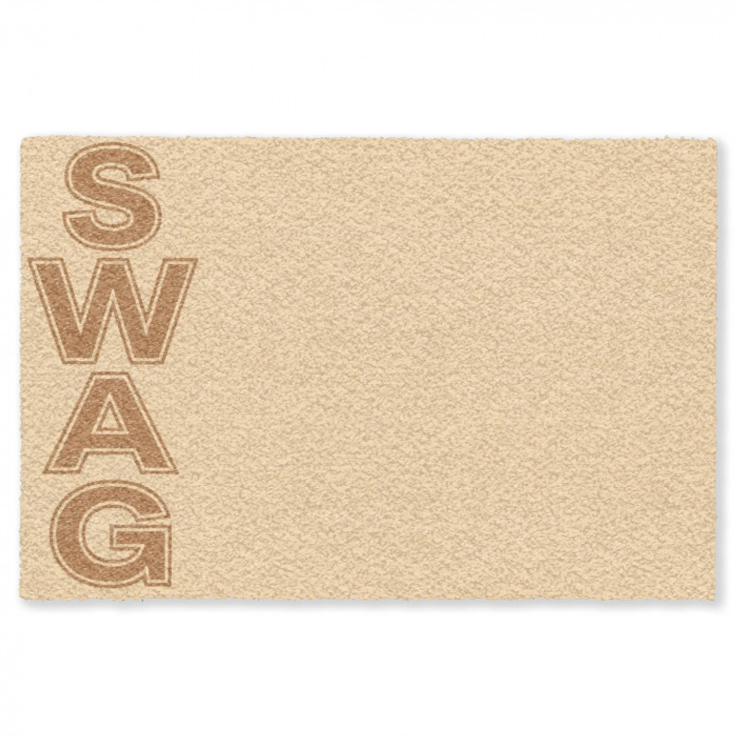 Swag - Bruin - Beige Vloerkleed Rechthoek klein -3d