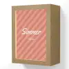 Simmer - Hartjes - Strepen - Roze Light Box met kabel (Wandlamp) klein -3d