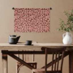 Luipaard - Patroon - Roze Wandkleed katoen klein 269 -sfeer6