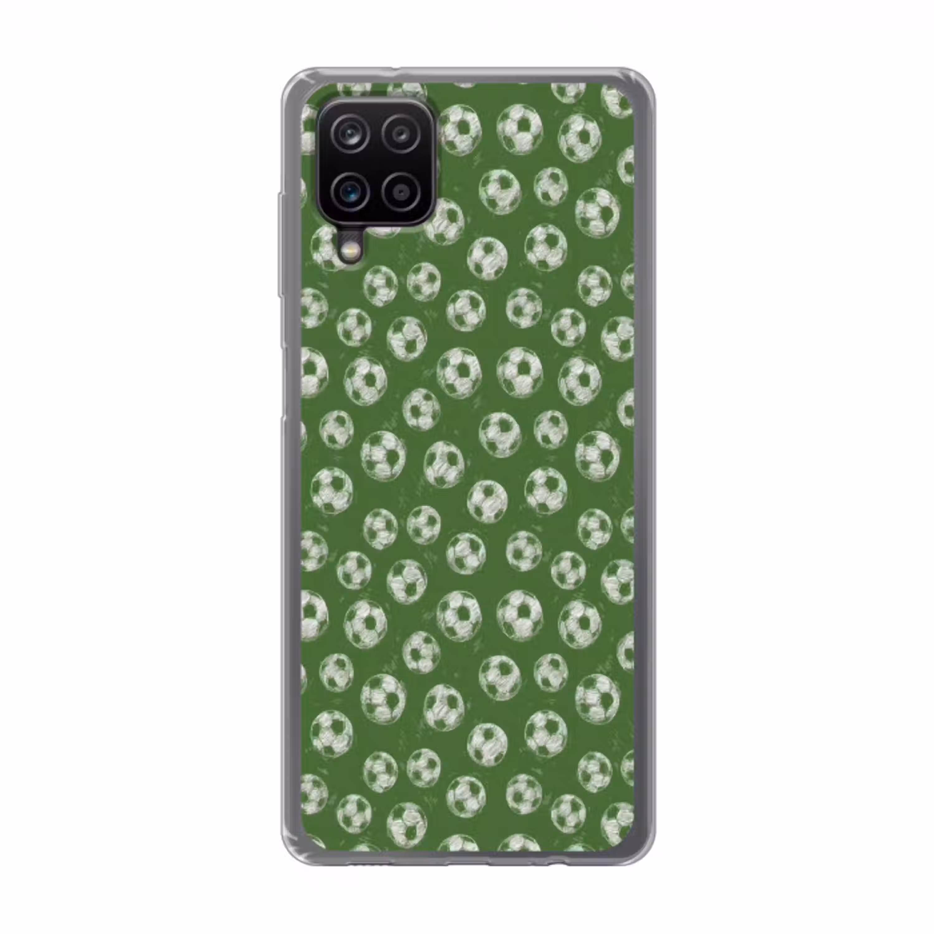Voetbal - Sport - Groen Telefoonhoesje Samsung Galaxy A12 klein 372 -3d