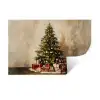 Kerstboom - Versierd - Kleurrijk Muursticker klein -3d