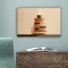 Boeken - Toren - Koffie - Beige canvas 2cm klein -sfeer4