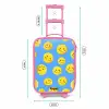 Vrolijke smileyregen Kinderkoffer - Roze klein -productfoto_formaten