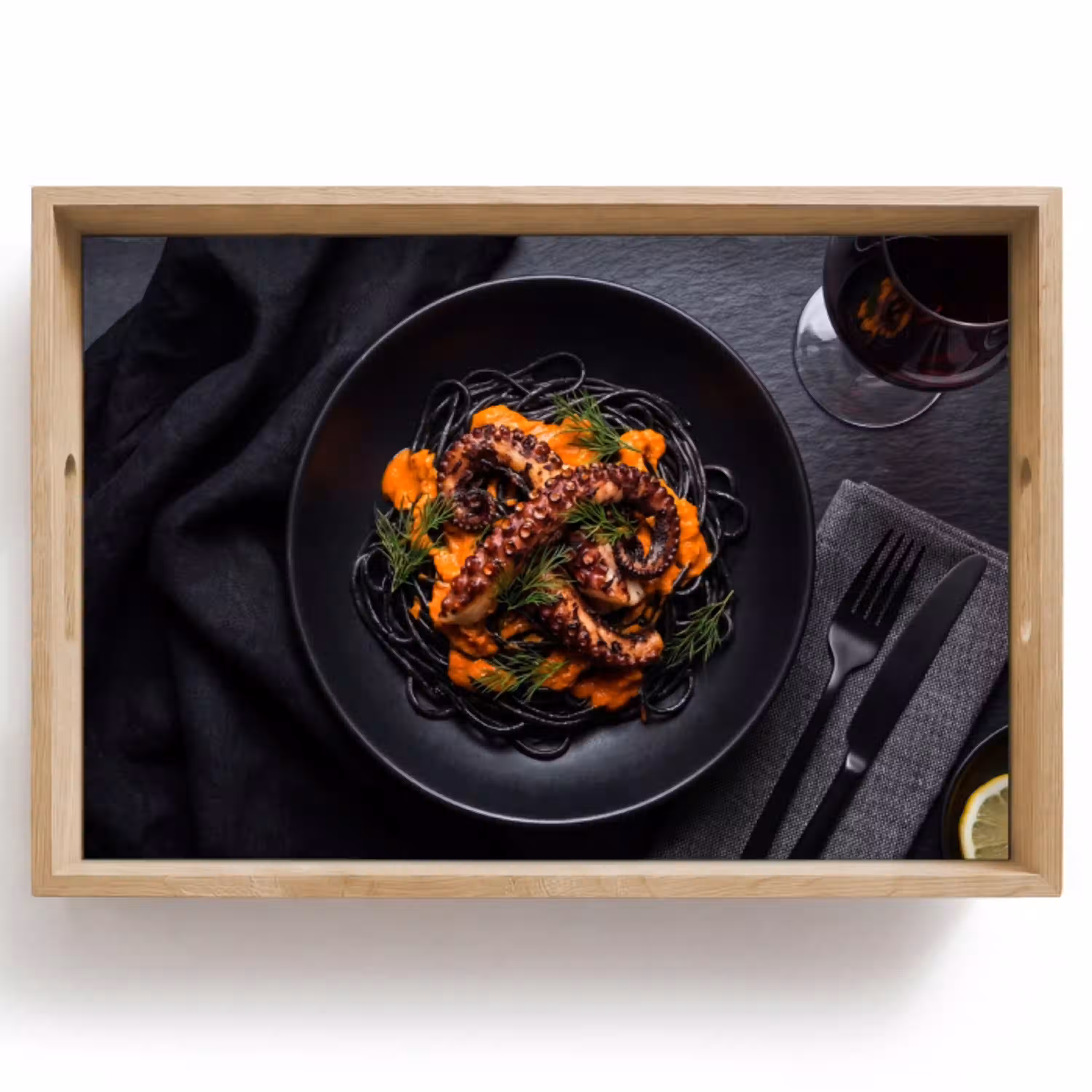 Eten - Octopus - Modern Dienblad Rechthoek middel -z3d_shopping