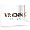 Vriendin - Lettercollage plexiglas 5mm klein -zzzproduct_nieuw