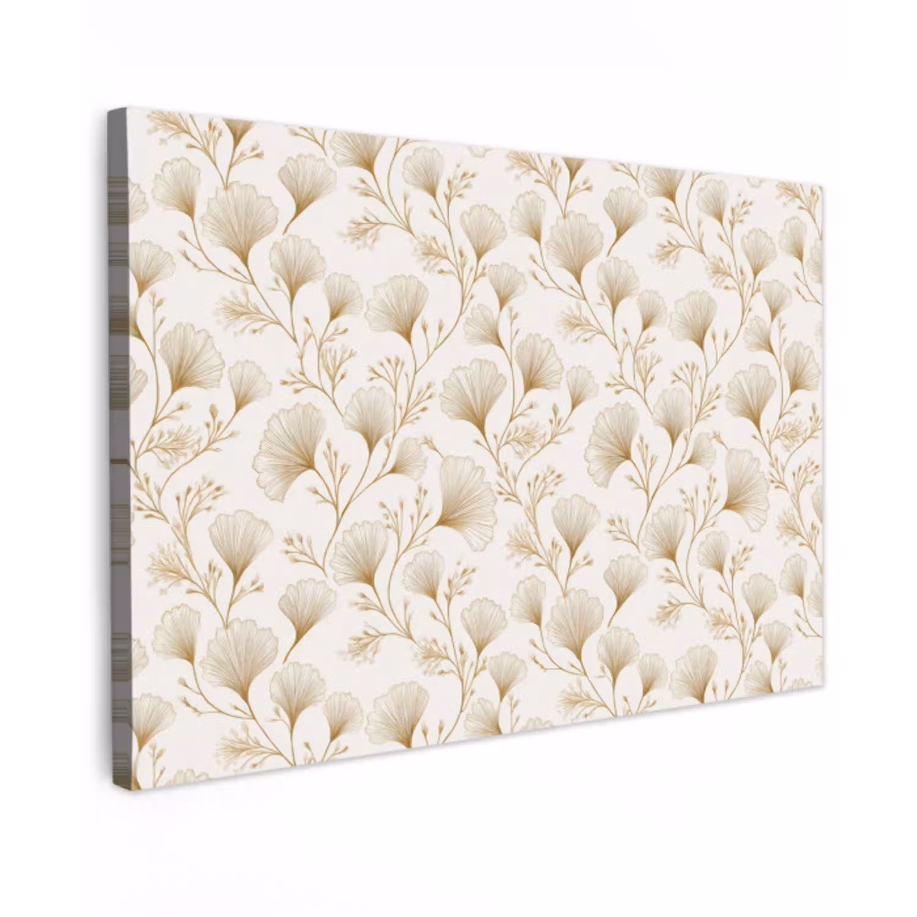 Ginkgo - Takken - Goud canvas 2cm klein 34 -z3d