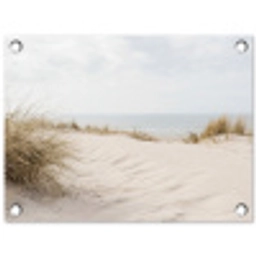 Wolken - Duinlandschap - Zand tuinposter los doek klein -3d