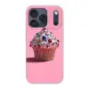 Cupcake - Kleurrijk - Edelstenen Telefoonhoesje iPhone 17 Pro klein -3d