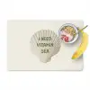 Schelp - Quote - Groen Placemat vinyl groot -zzzproduct_Kitchenyeah-website