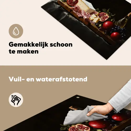 Stilleven - Vintage - Borrelplank Inductie beschemer met haakjes klein -ky-schoon-nl