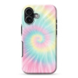Pasteltinten - Tie dye - Roze Toughcase MagSafe Apple iPhone 17 klein -3d