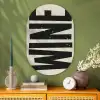 Zwart - Wijn - Decoratie - Vintage Wandcirkel Ovaal Glas middel -sfeer2