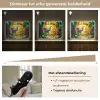 Olifant - Appje - Jungle - Kleurrijk Light Box met batterij (Wandlamp kind) middel -USP_dimbaarNL