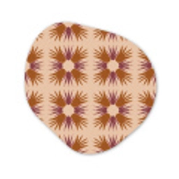Ornament - Patroon - Oker Wandcirkel Organisch Forex 3mm klein 629 -3d