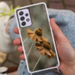 Zonnehoed - Droogbloemen - Geel - Warm Hoesje Samsung Galaxy A52 5G met koord klein -sfeer3