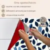 Grafisch - Bladmotief - Diepblauw keuken achterwand spatscherm klein 900 -spatscherm_NL