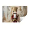 Kerst - Poppetje - Abstract Muursticker klein -3d