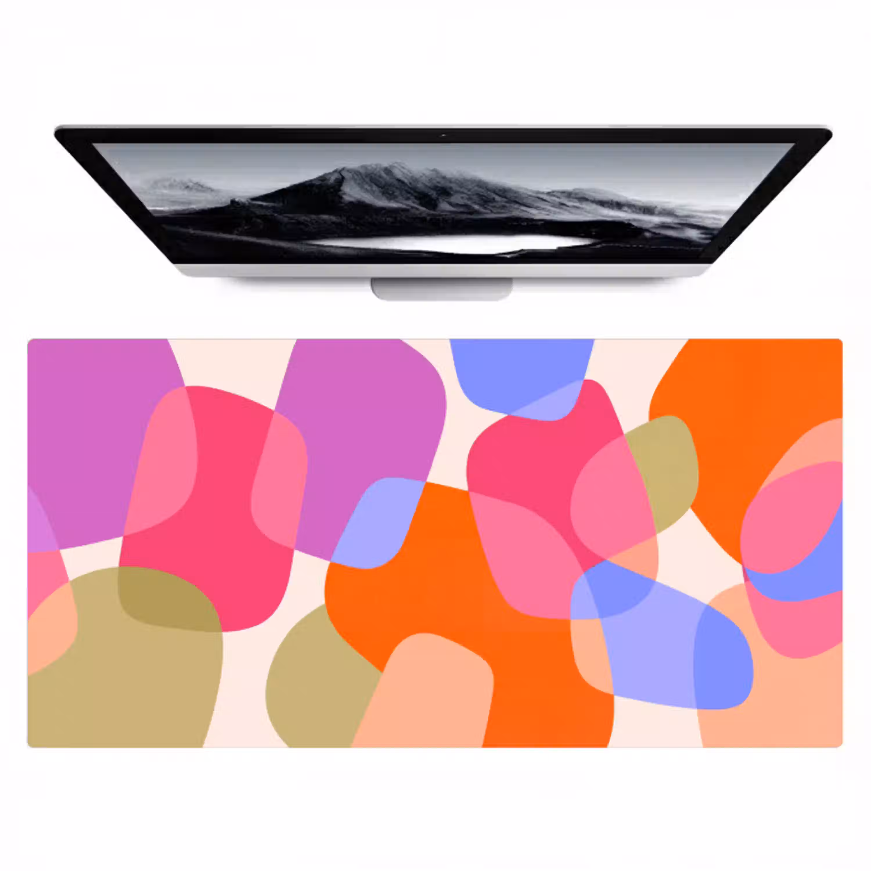 Abstract - Vormen - Modern - Kleurrijk Muismat XXL klein -zzz3d
