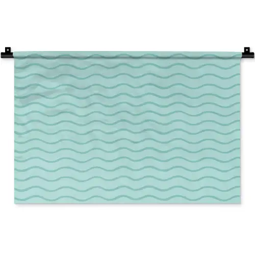Zee - Dieren - Bluewave - Blauw Wandkleed katoen klein 269 -zz3d