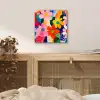 Bloemen - Kleurrijk - Stippen aluminium wit klein -sfeer3