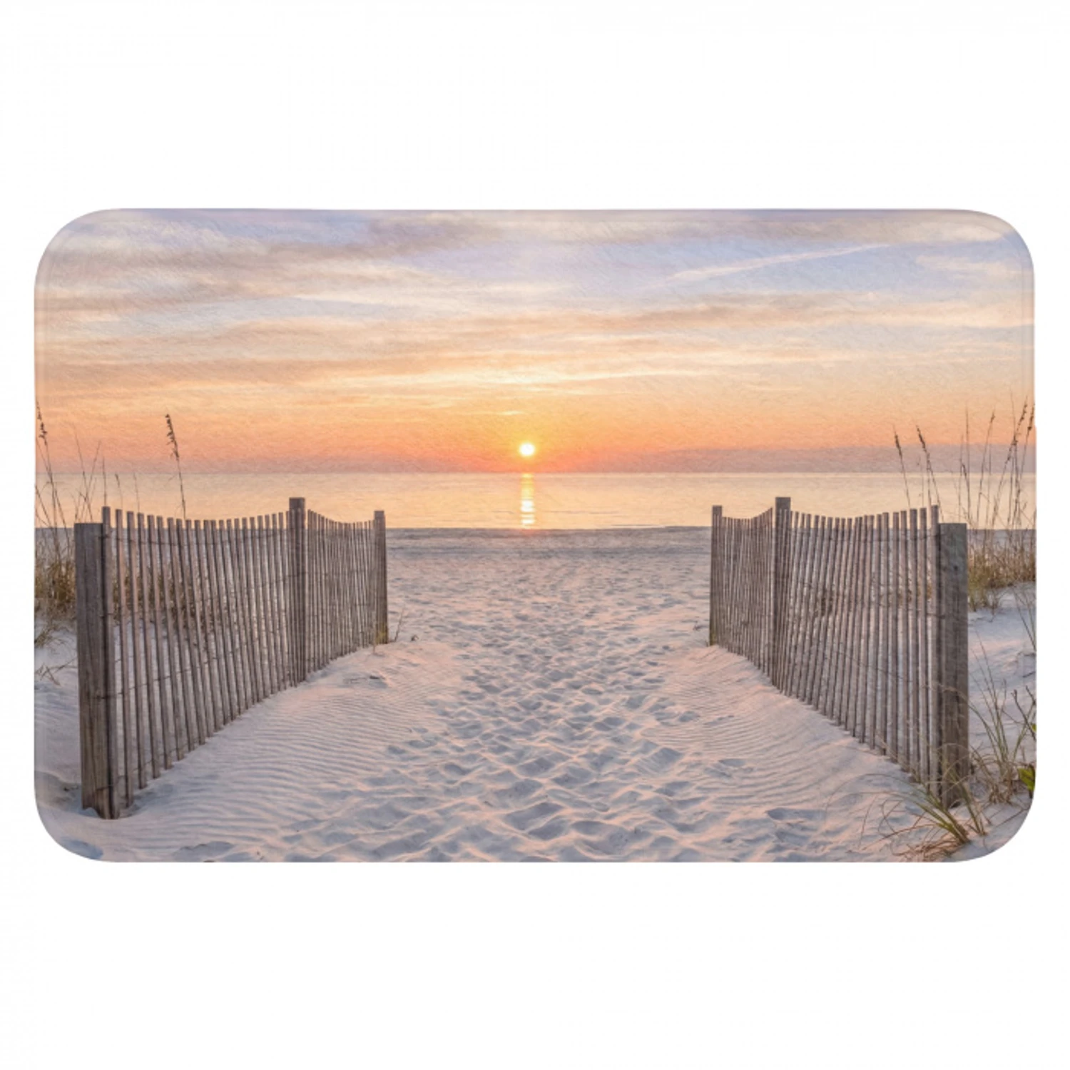 Zonsondergang - Strand - Zand Badmat klein -3d