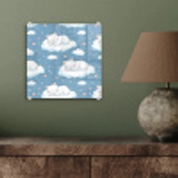 Kitten - Wolken - Blauw plexiglas 5mm klein 11 -sfeer3