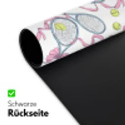 Tennis - Strikken - Kleurrijk Muismat XXL klein 681 -ysfeer2_duits