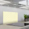 Patroon - Subtiel - Geel keuken achterwand spatscherm klein 900 -3d_schuin