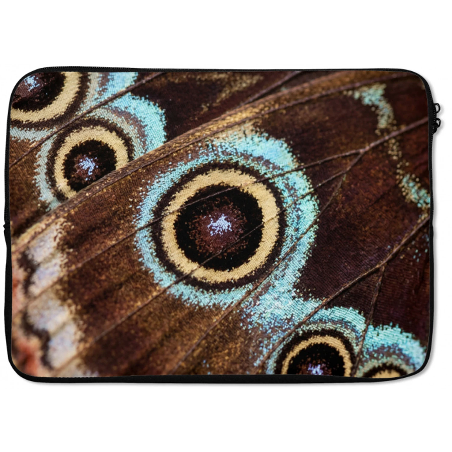 Vleugels - Vlinder - Blauw laptophoes neopreen klein -zkaufland3dotto
