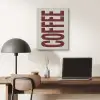 Koffie -Japandi - Rood - Vintage PET vilt klein -sfeer5