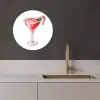 Cocktail - Drank - Winter - Kunst KitchenYeah - Keuken - Wandcirkel Forex klein -sfeer1