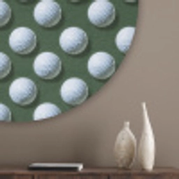 Ballen - Golf - Groen Akoestische PET Vilt - Rond klein 838 -sfeer5_closeup