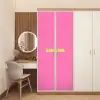 Roze - Groene bonjour - Organisch deurposter klein -sfeer3