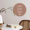 Spreuken - Wijnen wijnen wijnen - Quotes Wandcirkel kunststof plaat 5mm dik klein -sfeer4