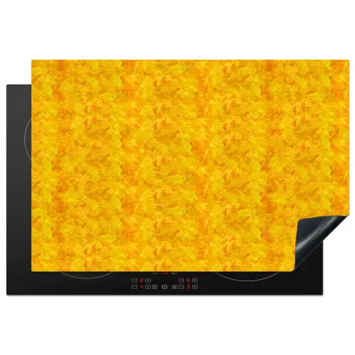 Vloeiend - Olie - Verf  - Geel Inductie beschermer vinyl 3mm klein 276 -3d