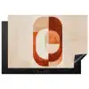 Illustratie - Abstract - Vormen - Rood Inductie beschermer vinyl 3mm klein -3d