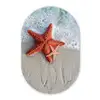 Zeester - Strand - Zee Wandcirkel Ovaal Forex klein -3d