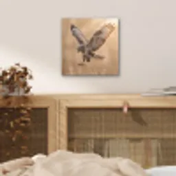 Buizerd - Roofvogel - Natuur - Bruin aluminium wit klein -sfeer3